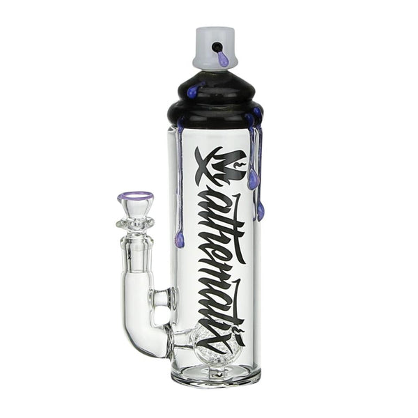 Stemless Spray Can Bubbler With Inline Swiss Cheese Perc
