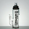 Stemless Spray Can Bubbler With Inline Swiss Cheese Perc