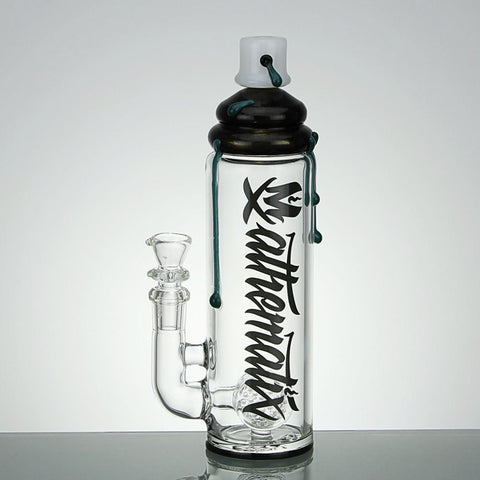 Stemless Spray Can Bubbler With Inline Swiss Cheese Perc