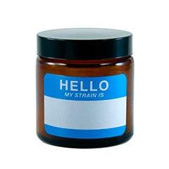 Amber 420 Jars - Write & Erase (Hello My Strain Is...)