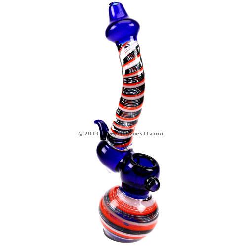 Serpentine Glass Bubbler