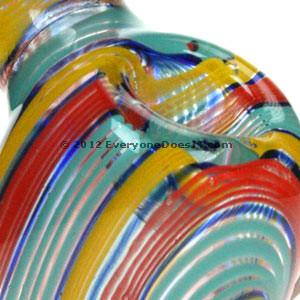 Ribbons Mini Glass Bubbler