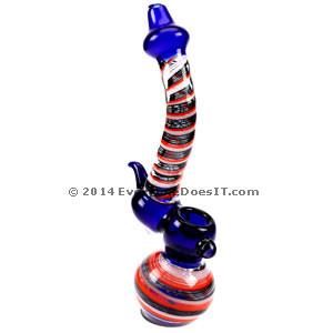 Serpentine Glass Bubbler